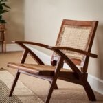 Mandor Premium Relaxing Cane Chair — Teak Finish