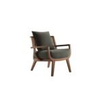 Mandor Premium Low Back Cane Chair — Teak Finish
