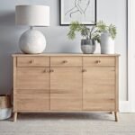 Ella Scandinavian Style Oak Wood Sideboard — Natural