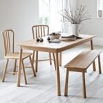 Ella Scandinavian Style Oak Wood Dining Table — Natural