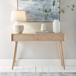 Sienna Premium Oak Wood Console Table — Natural