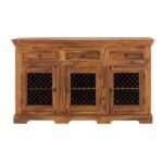 Rustic Solid Sheesham Wood Sideboard (150cm)