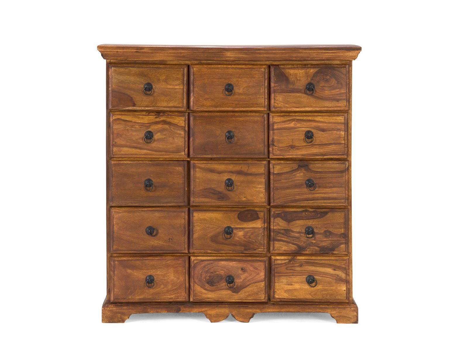 apothekerschrank-merlin-palisander55ee30c7acf21boa9i758hungq.jpg Rustic Solid Wood Apothecary Cabinet - Image 1
