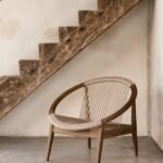 Celine Premium Solid Wood Lounge Chair — Walnut Finish