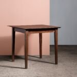 Adam Four-seater Dining Table — Dark Brown