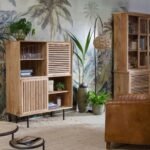 Albert Acacia Wood Bar Buffet Cabinet