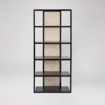 Rattan Black Shelving Unit