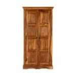 Rustic Solid Wood Wardrobe Cabinet