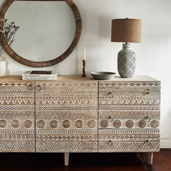 Furniture Export Packaging from India 7 Solid wood sideboard with drawers and cupboard storage