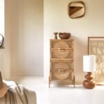 Vratta Mango Wood Chest Of Drawers with Cane — Natural