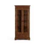 Rustic Solid Wood Display Cabinet